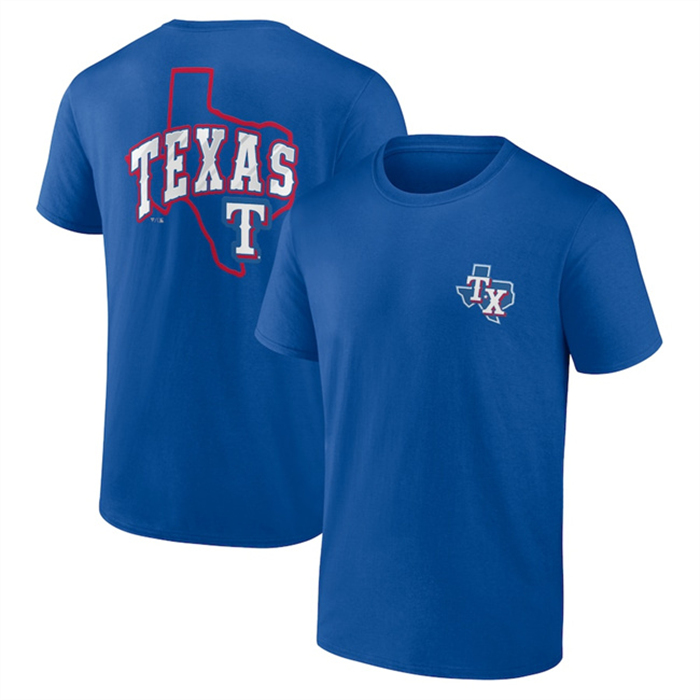 Men's Texas Rangers Blue Iconic Bring It T-Shirt